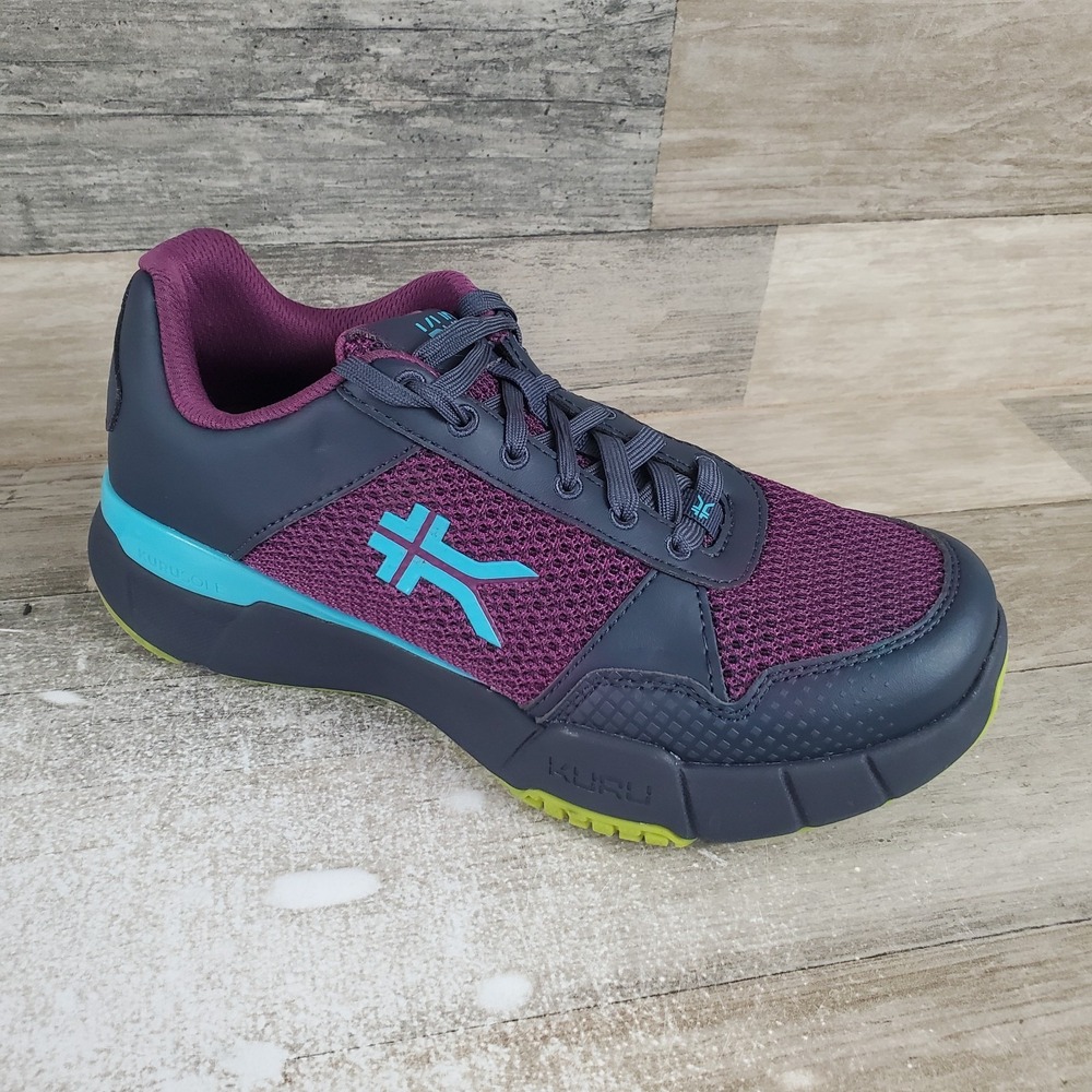 KURU Quantum 2.0 Womens Shoes Sz 8 W‎ Electric Grape Midnight Blue Mesh Sneakers